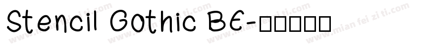 Stencil Gothic BE字体转换